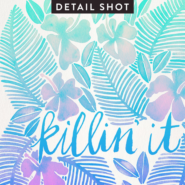 Killin' It – Turquoise Ombré Palette • Art Print