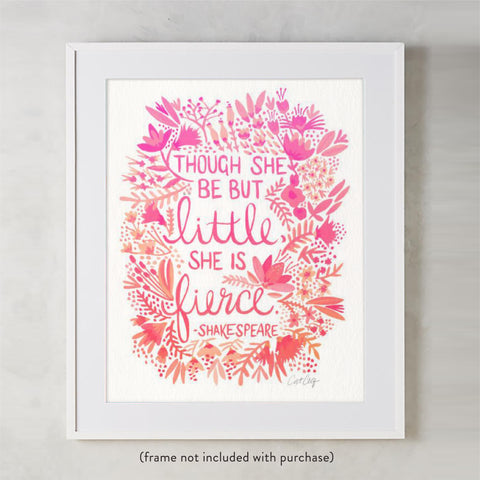 Little & Fierce – Pink Ombré Palette • Art Print