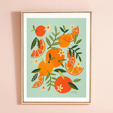 Orange Blooms - Mint