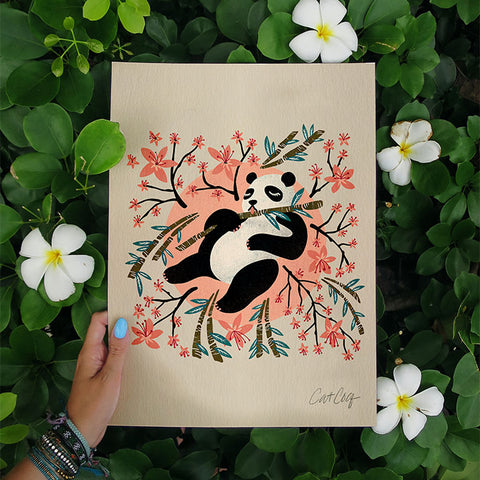 Panda Vibes – Pink & Cream
