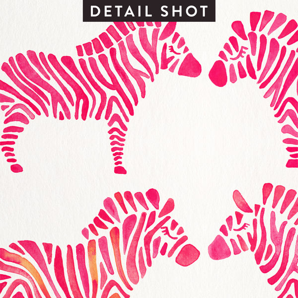Zebra Collection – Pink Palette • Art Print