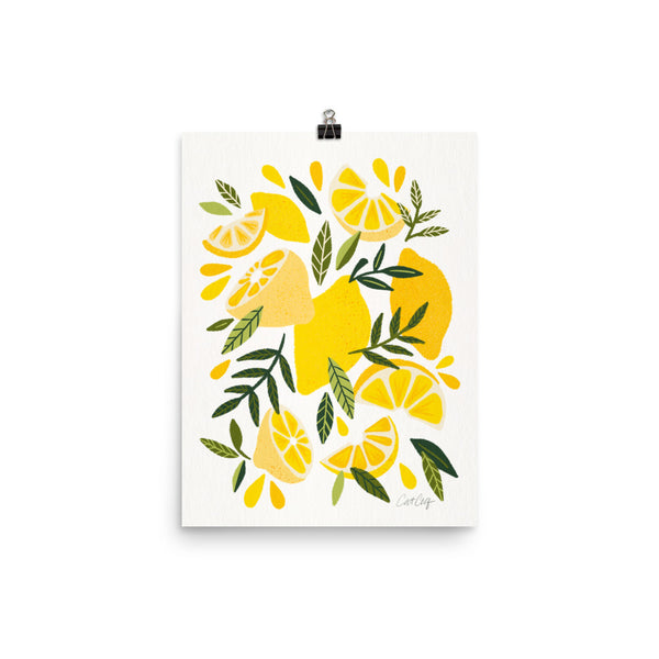 Lemon Blooms - Yellow and White