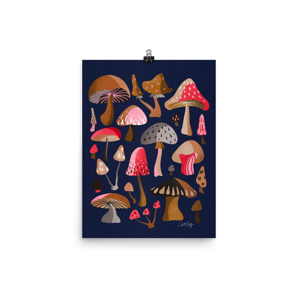 Mushroom Collection - Navy