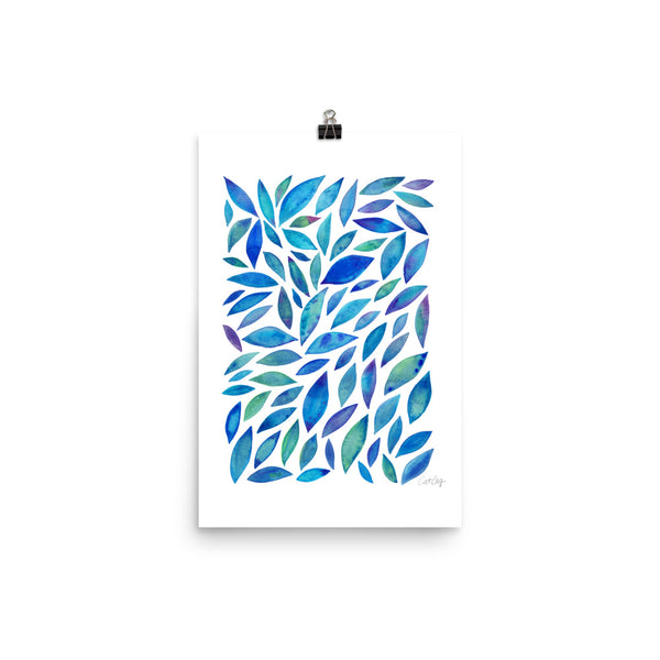 Diamond Leaves - Blue