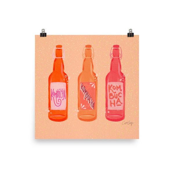 Kombucha Bottles - Pink
