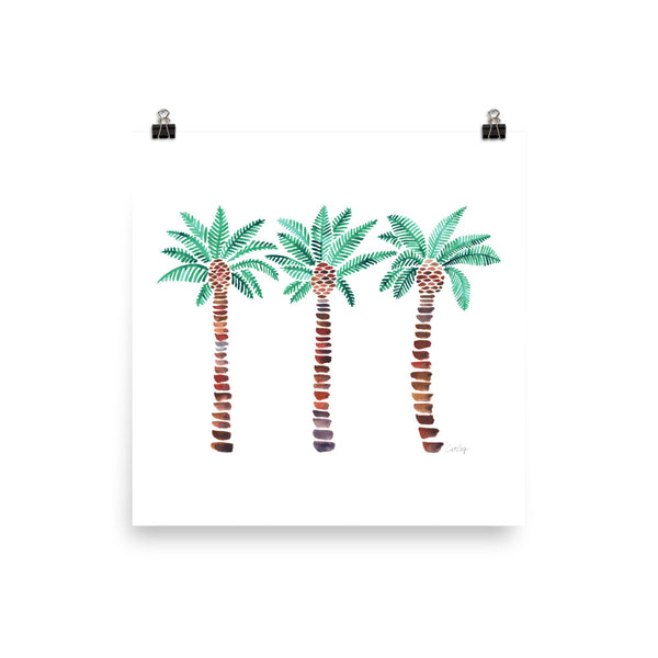 Mediterranean Palm Tree - Turquoise