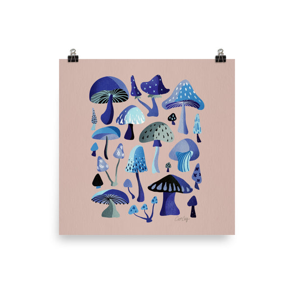 Mushroom Collection - Blue Blush