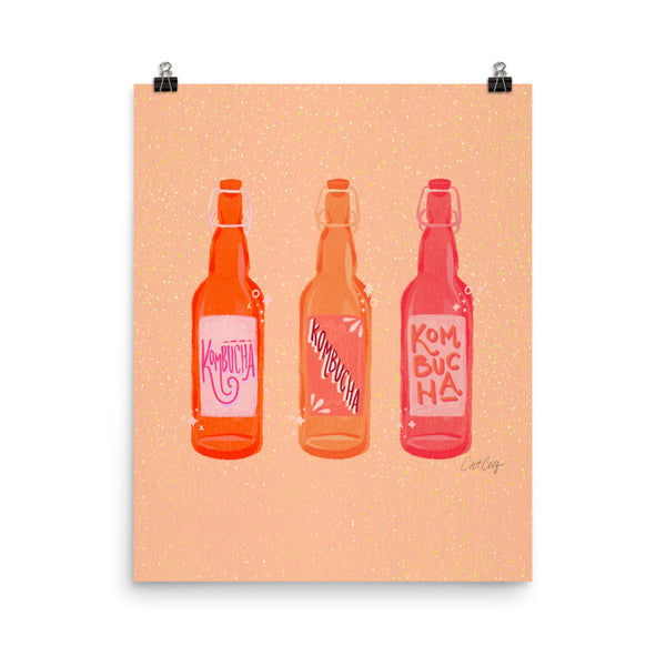 Kombucha Bottles - Pink