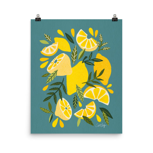 Lemon Blooms - Blue