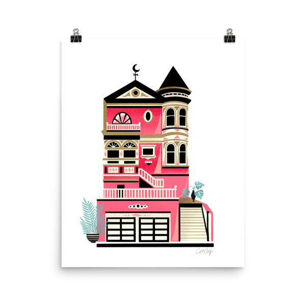 Victorian Home - Hot Pink