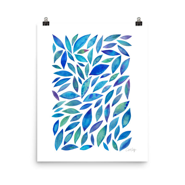 Diamond Leaves - Blue