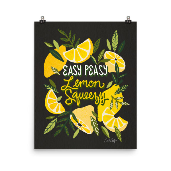 Easy Peasy Lemon Squeezy Citrus - Charcoal