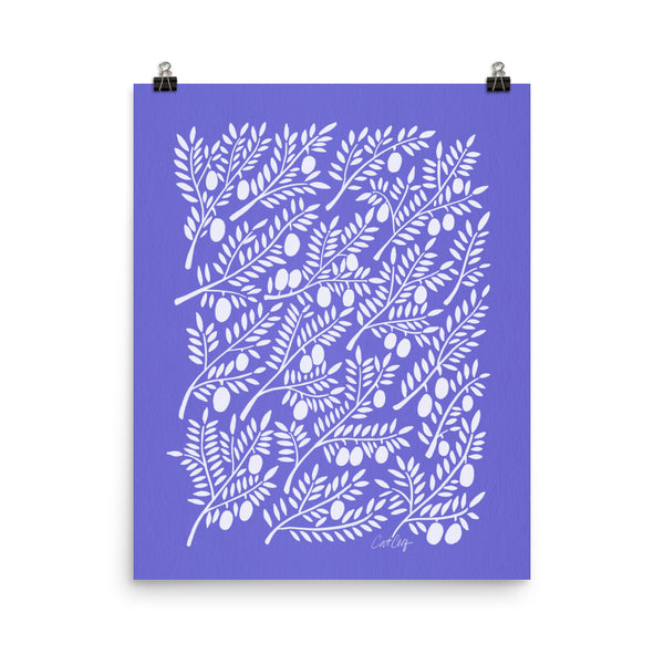 Olive Branches - Periwinkle