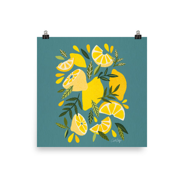 Lemon Blooms - Blue