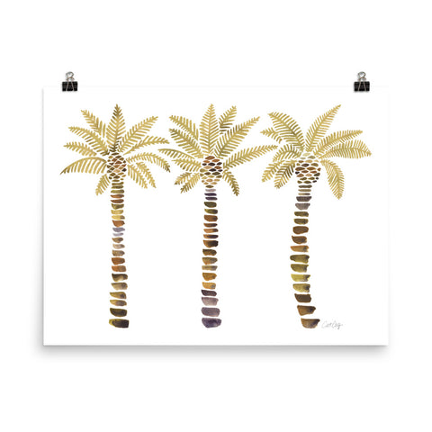 Mediterranean Palm Tree - Gold