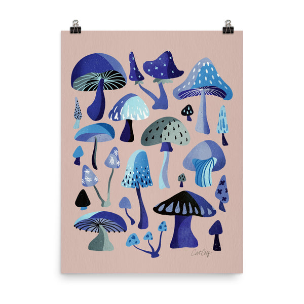 Mushroom Collection - Blue Blush