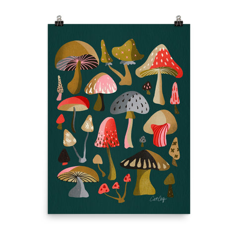 Mushroom Collection - Teal