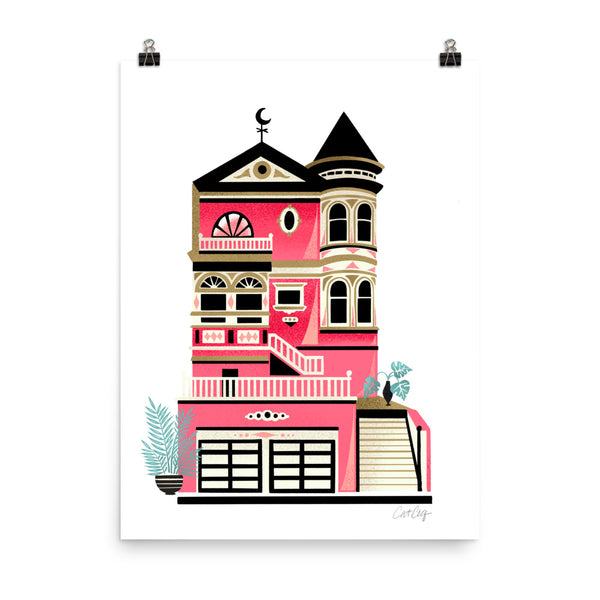 Victorian Home - Hot Pink