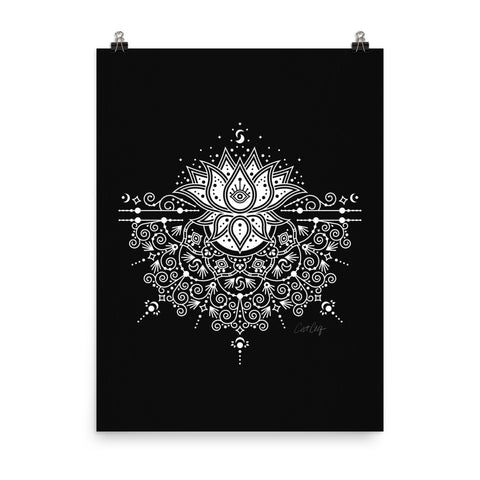 Lotus Blossom Mandala - White