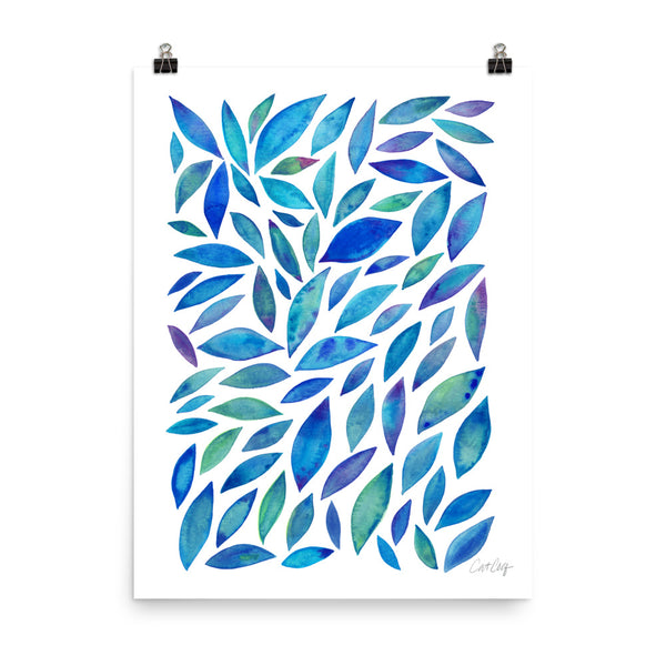 Diamond Leaves - Blue