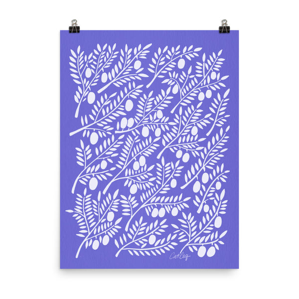 Olive Branches - Periwinkle