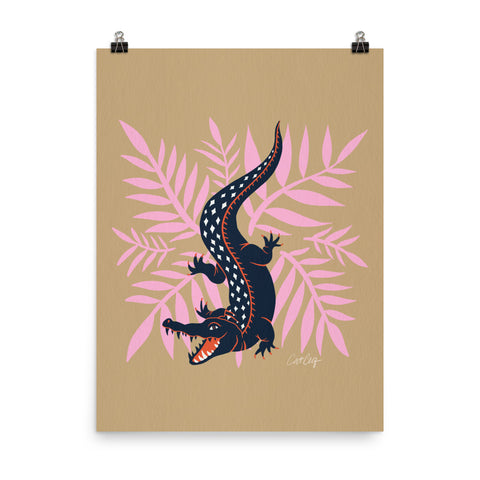 Crocodile – Coral & Pink