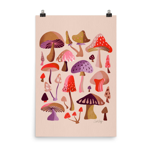 Mushroom Collection - Pink
