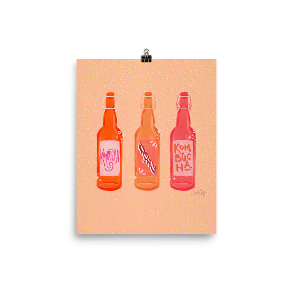 Kombucha Bottles - Pink