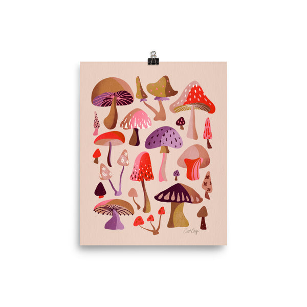 Mushroom Collection - Pink
