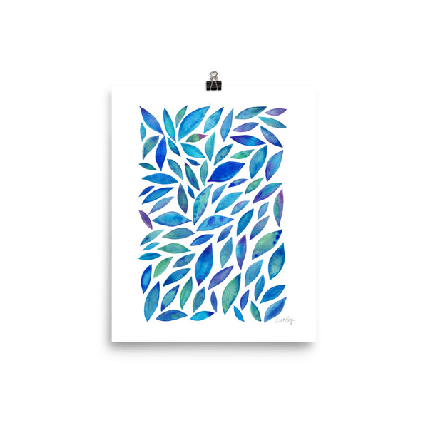 Diamond Leaves - Blue