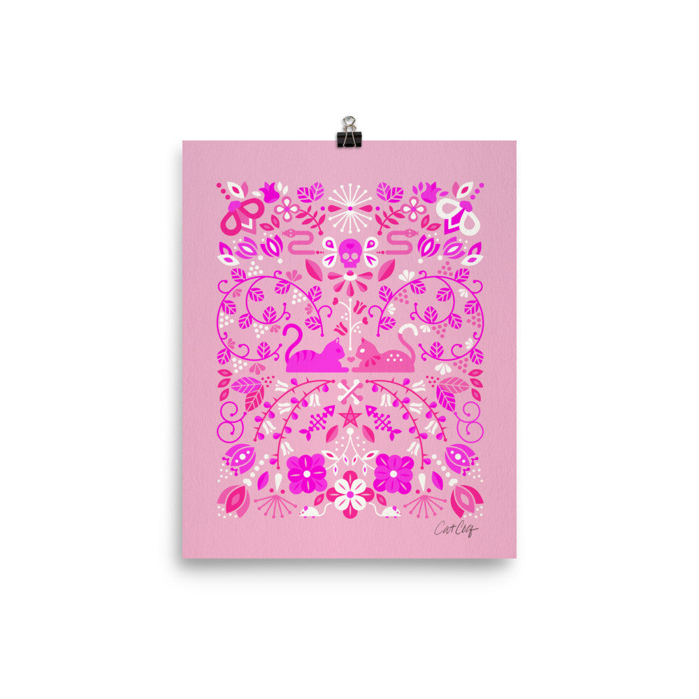 Kitten Lovers – Pink Palette • Art Print