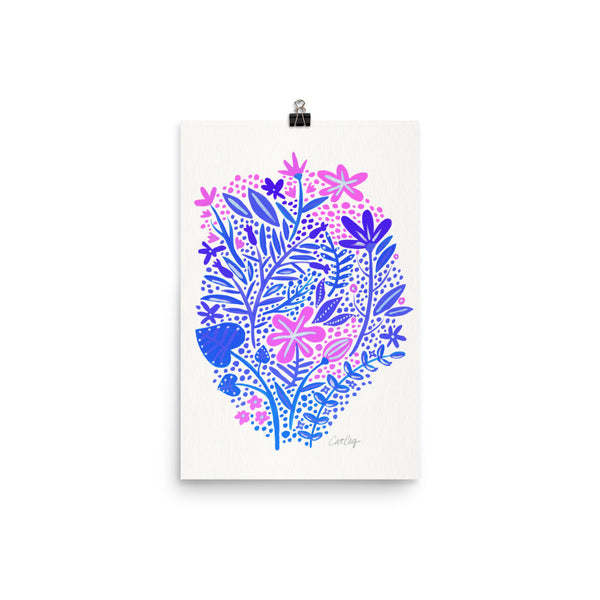 Garden – Indigo Palette • Art Print