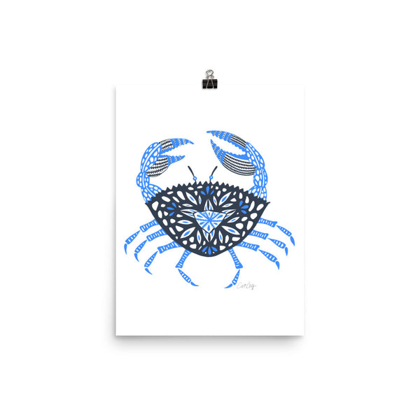 Crab – Blue Palette • Art Print