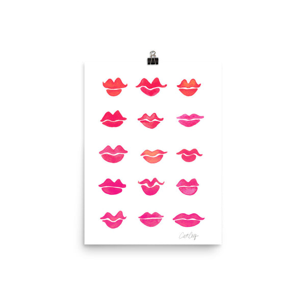 Kiss Collection – Bubblegum Pink Palette • Art Print