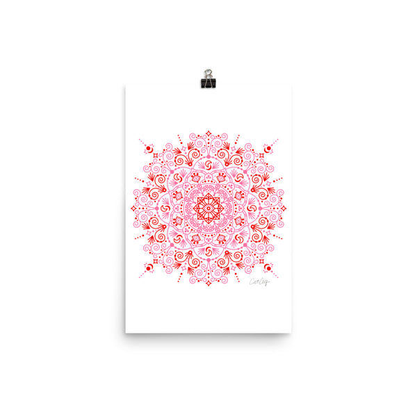 Moroccan Mandala – Valentine Palette • Art Print