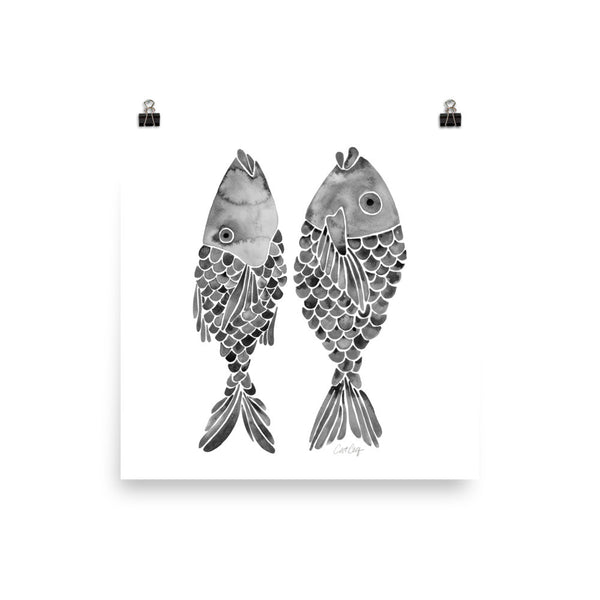 Indonesian Fish – Black Palette • Art Print