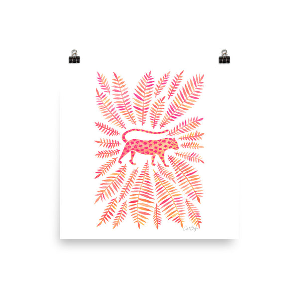 Jaguar – Pink Palette • Art Print