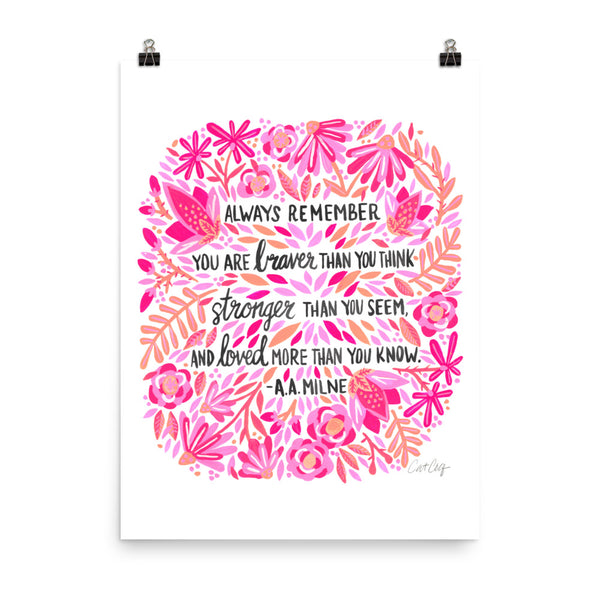 Always Remember – Pink Ombré Palette • Art Print