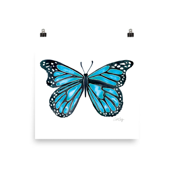 Butterfly – Blue Palette • Art Print