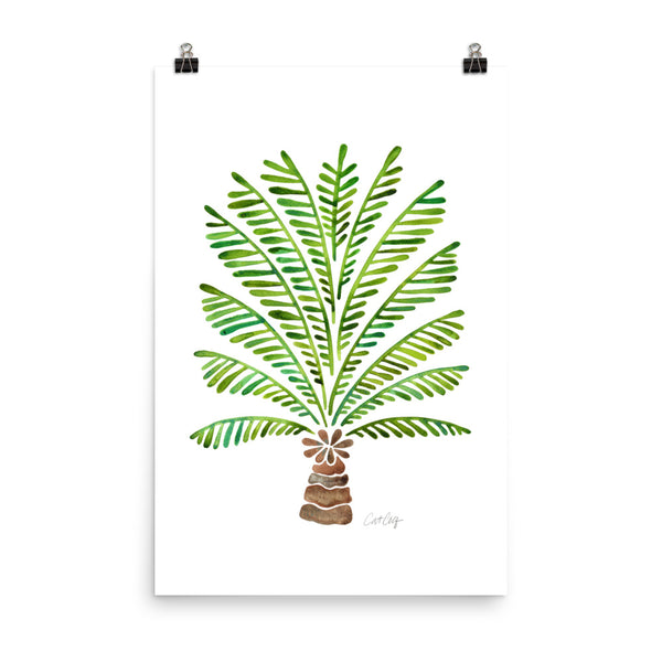Bali Palm Tree – Green Palette • Art Print