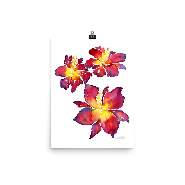 Iris Blooms – Red
