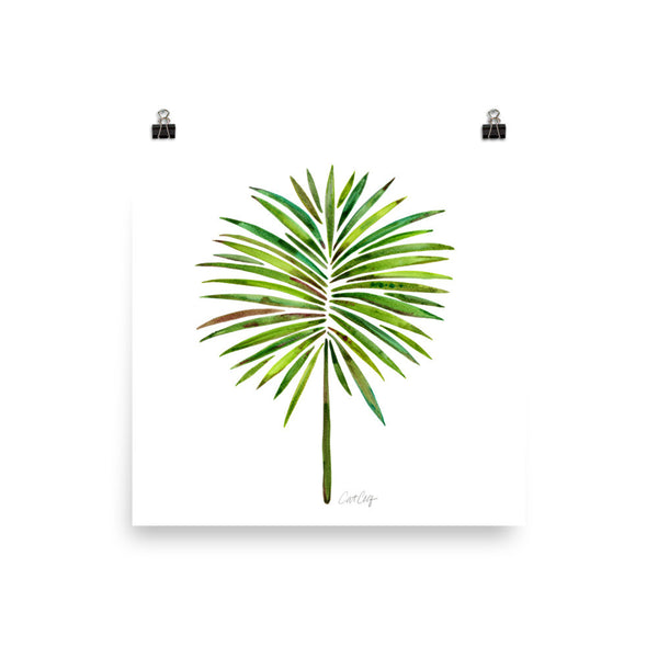Fan Palm – Green Palette • Art Print