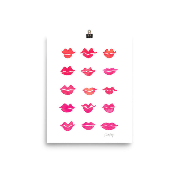Kiss Collection – Bubblegum Pink Palette • Art Print