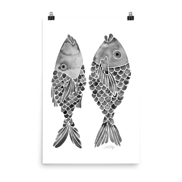 Indonesian Fish – Black Palette • Art Print
