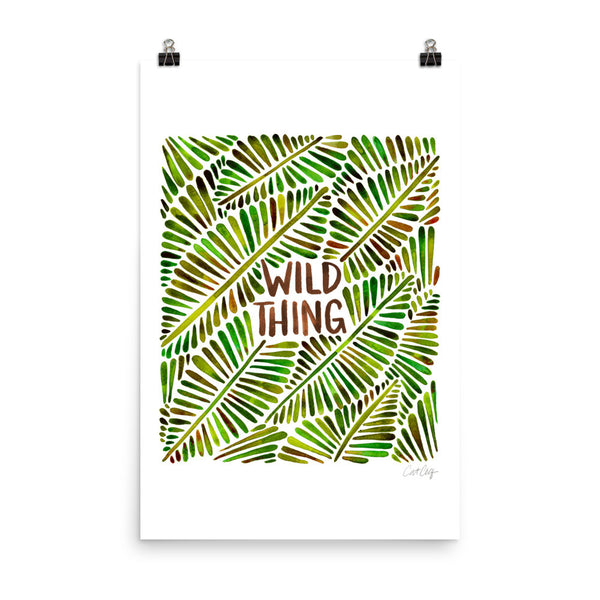 Wild Thing – Green Palette • Art Print
