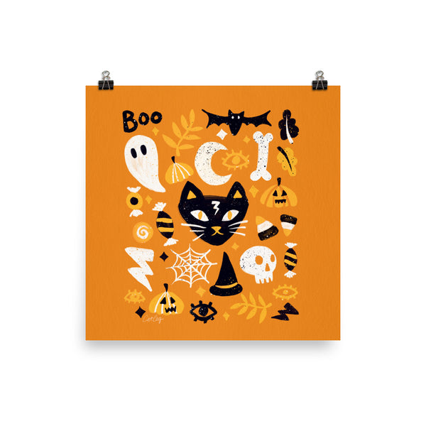 Trick or Treat Yourself - Orange Black