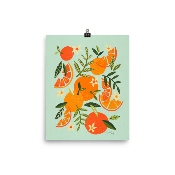 Orange Blooms - Mint