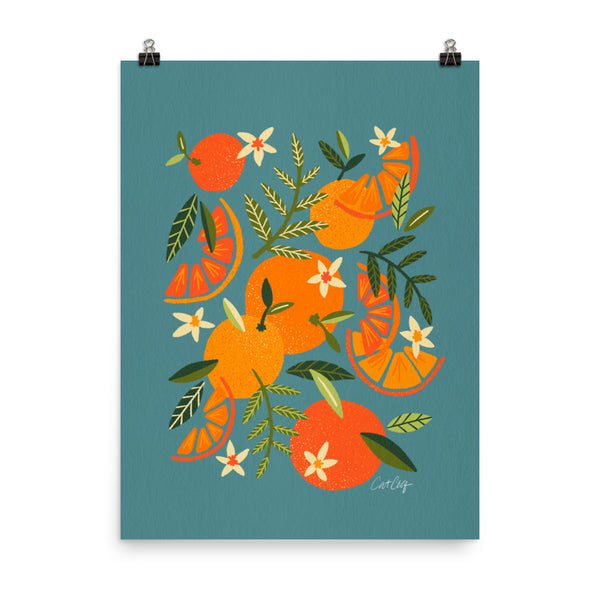 Orange Blooms – Blue