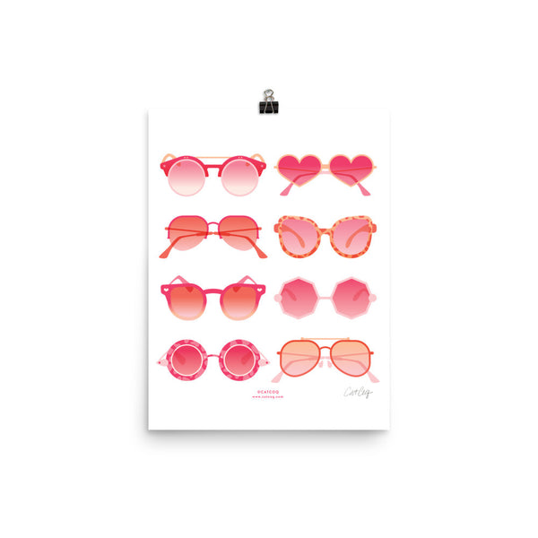 Sunglasses Collection – Pink Palette • Art Print