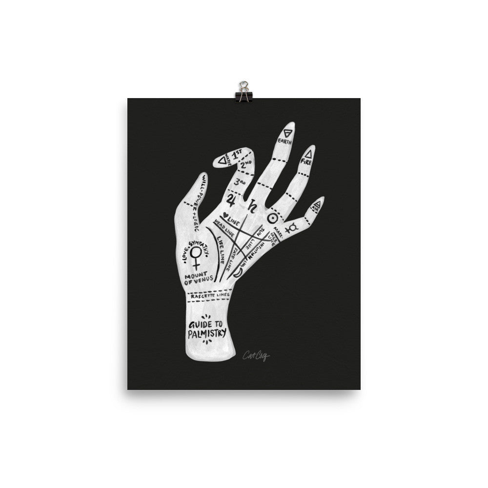Palmistry – White Hand • Art Print